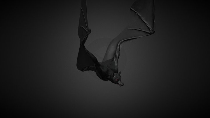 Bat animated character 3D Model