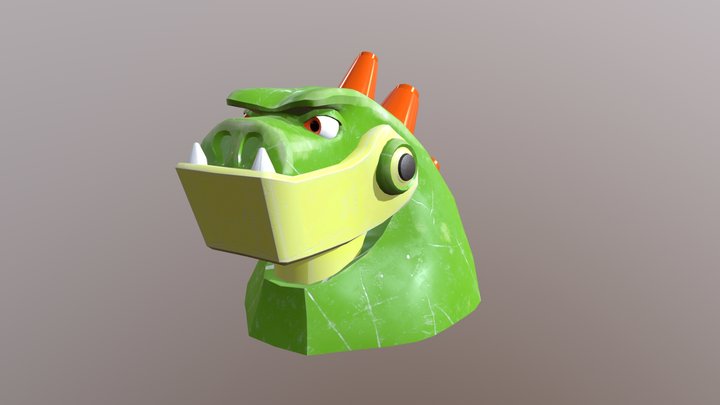 Dinosaur Action Figure 3D Model