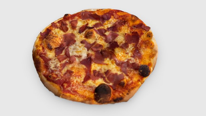 Pizza prosciutto 3D Model