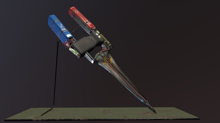 post-apo electro-dagger 3D Model