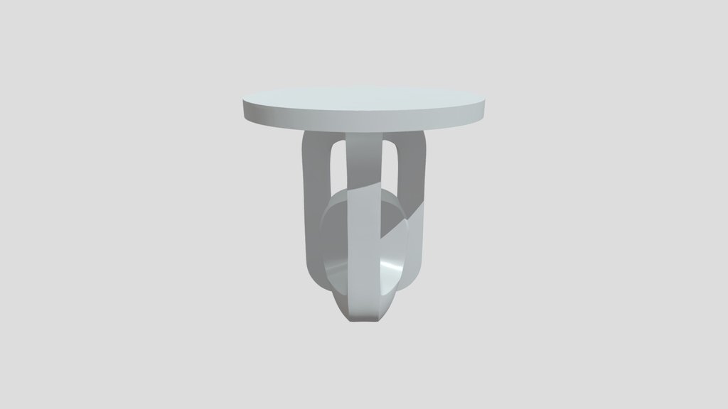 White modern side table