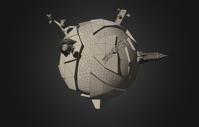 LowPoly Planet 3D Model