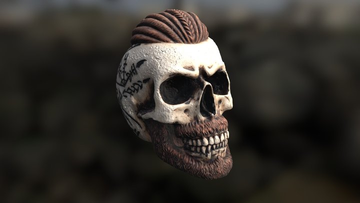 Skull Head 3D Model