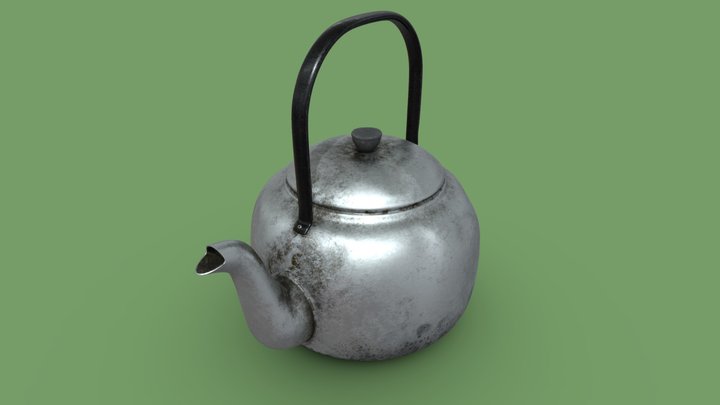 Teapot _ lowpoly download 3D Model