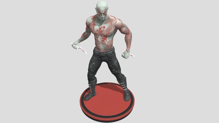 Drax - Guardians of the Galaxy ZBrush Sculpt 3D Model