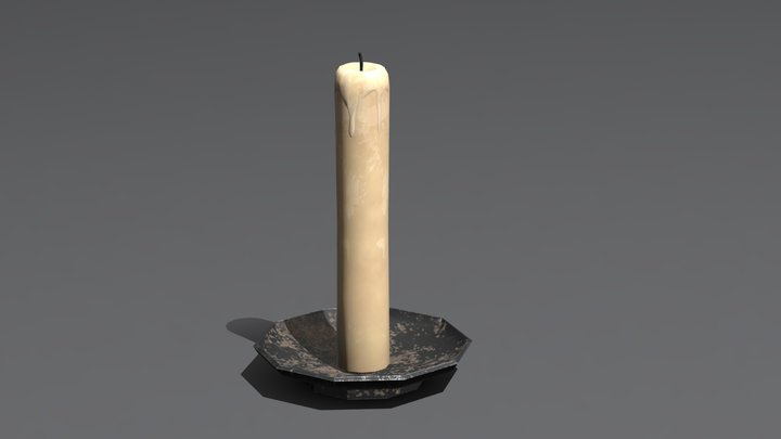 Candle Prop 3D Model