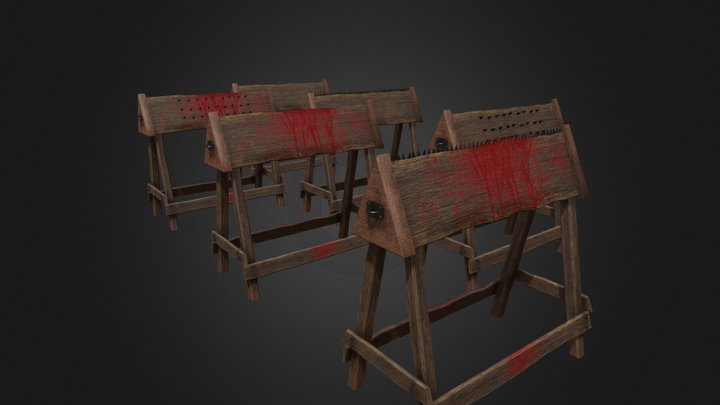 Wooden Horse 3D Model