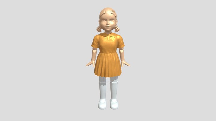 [Squid Game] Younghee Doll 3D Model
