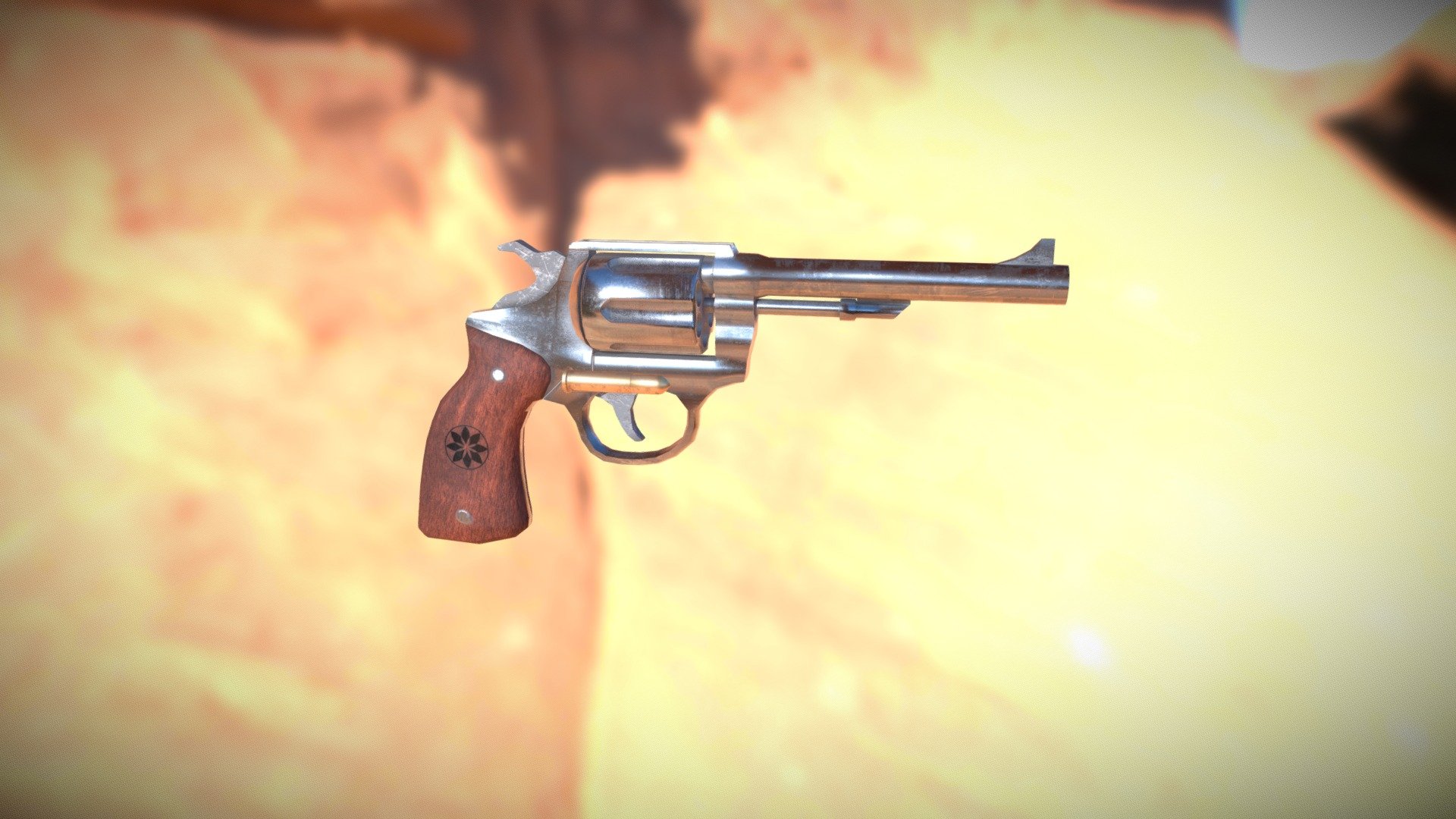 Old & used revolver - 3D model by BeauAnto [5b45210] - Sketchfab