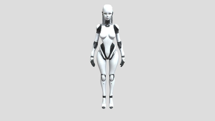 GIRL ROBOT 3D Model
