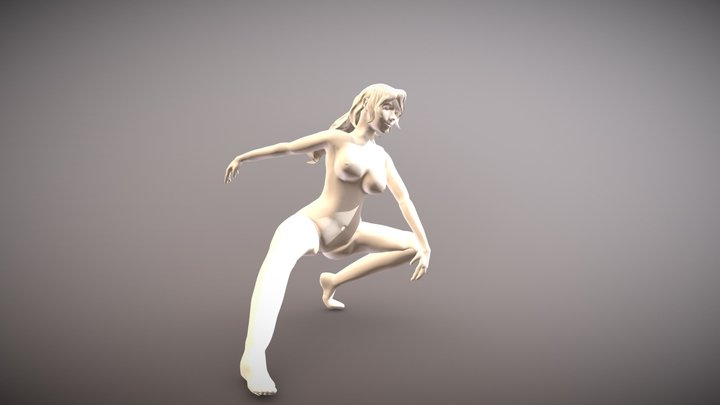 Personaje posado_ María_Torrente 3D Model