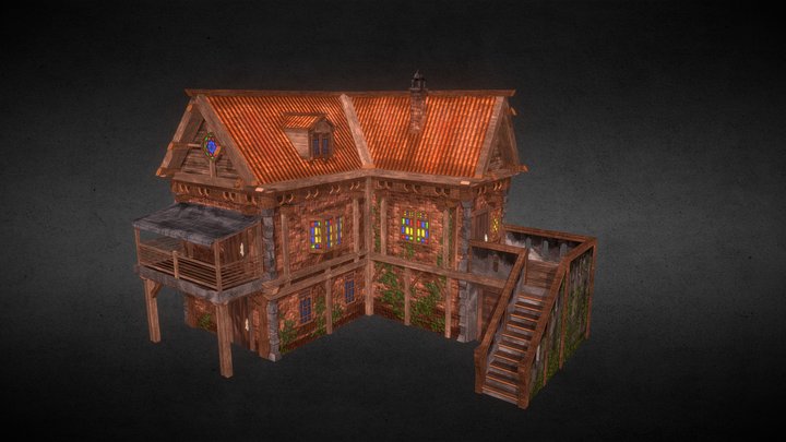 Late Medieval/Fantasy House 3D Model