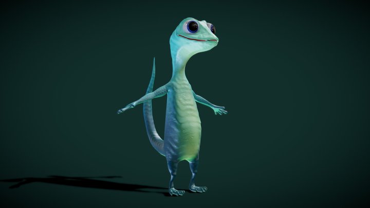 Lucky - Madeira Lizard 3D Model