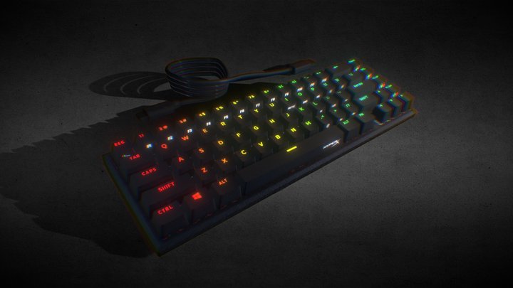 HyperX Alloy Origins 65 RGB Mechanical Keyboard 3D Model