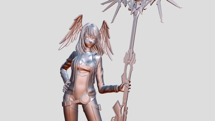 Eunie - Low Poly with 0mm margin holes 3D Model