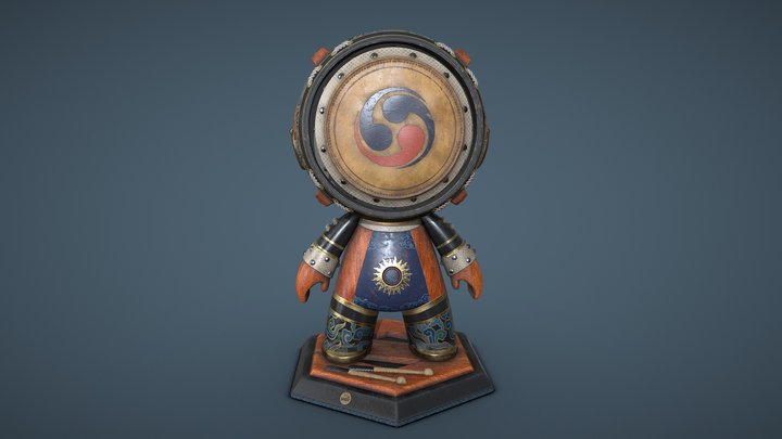 Meet Mat 2 - Taiko (Drum) Mat 3D Model