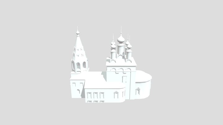 Рязань. Богоявленская церковь 3D Model