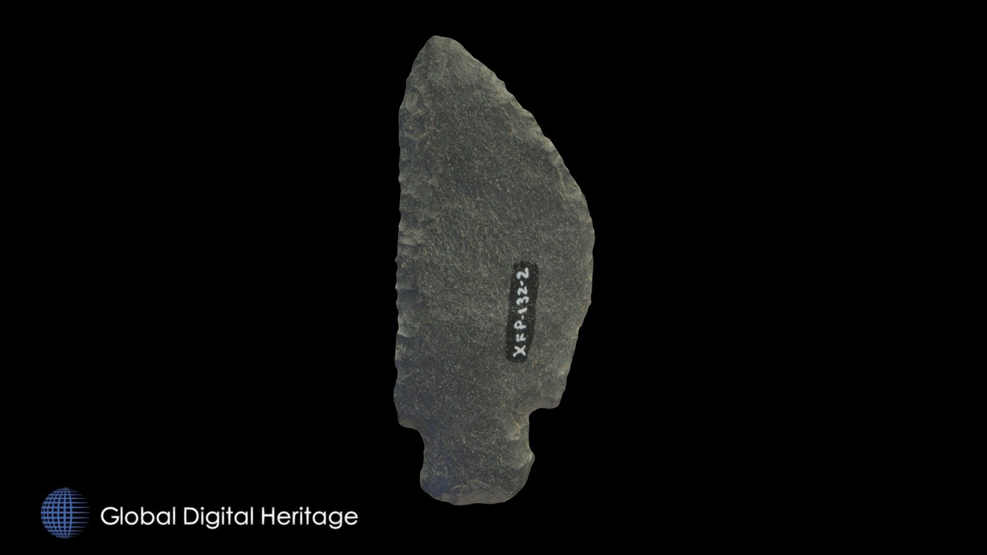 XFP-132 Hafted knife, Sanak Island, Alaska