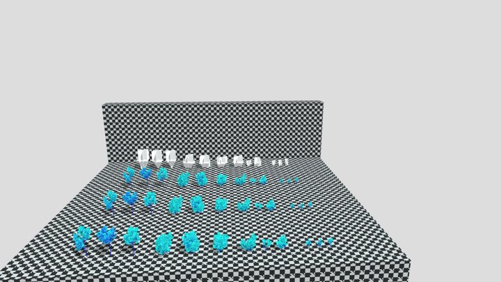 lilac-bush-pack-12-vars-lods-game-ready 3D Model