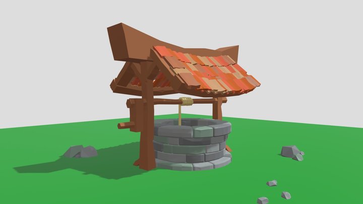 Well Lowpoly 3D Model