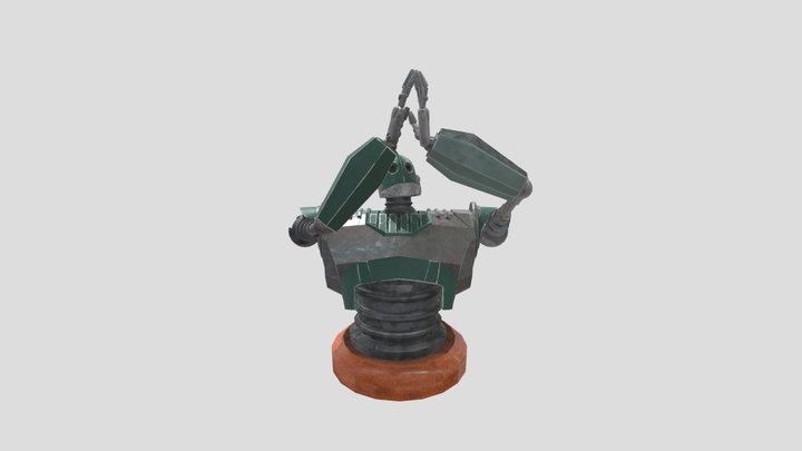 KNB127 - A2 Posed Iron Giant 3D Model