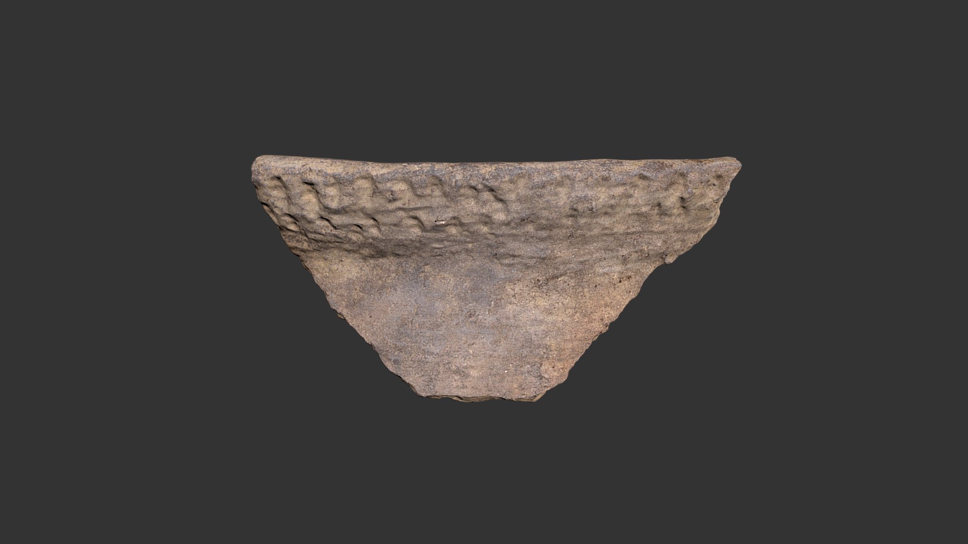 Gaston Simple Stamped Rimsherd (619p1395)