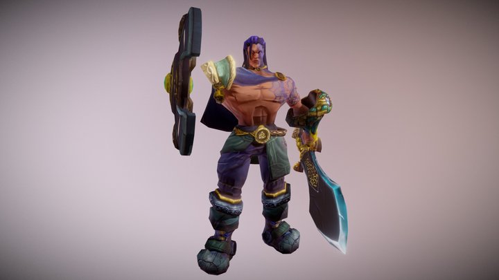 Celtic Warrior 3D Model