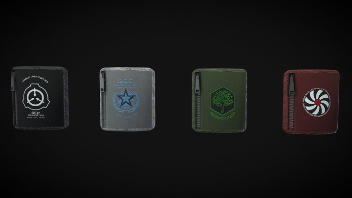 SCP Armbands With Faction Patches 3D Model