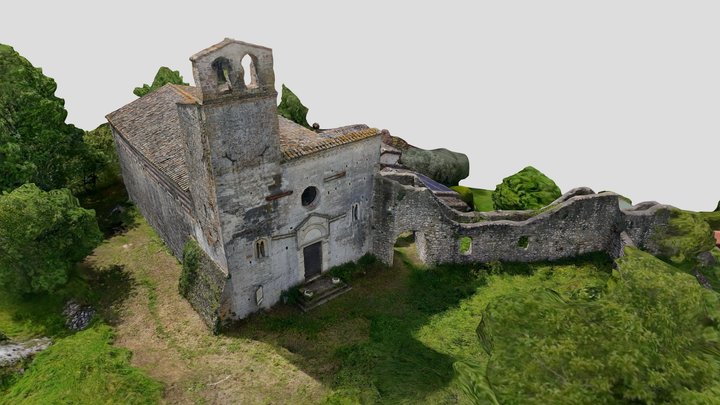 San Giovanni ad Insulam - Isola del Gran Sasso 3D Model