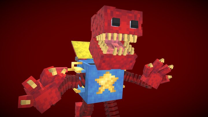 Boxy Boo but Minecraft 3D Model