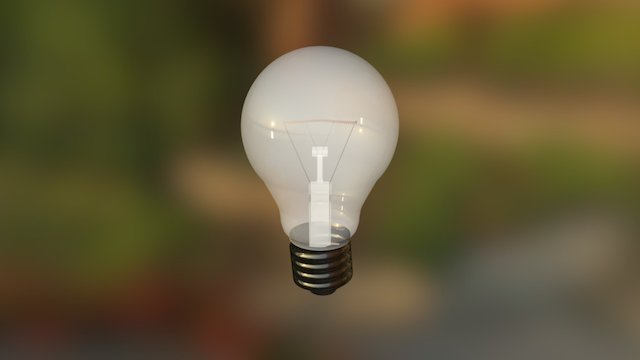 Light Bulb Textured 3D Model