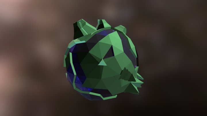Low-poly-planet 3D Model