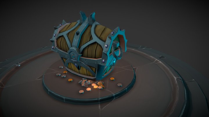 Treasure Chest 3D Model