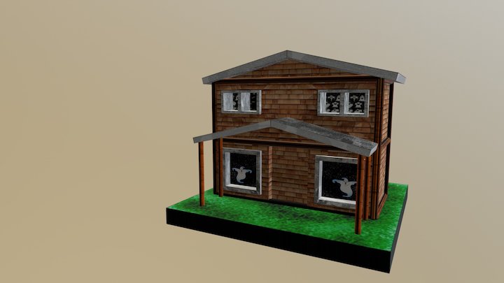 雕塑系三 10410322 許詠盛   鬼屋 3D Model