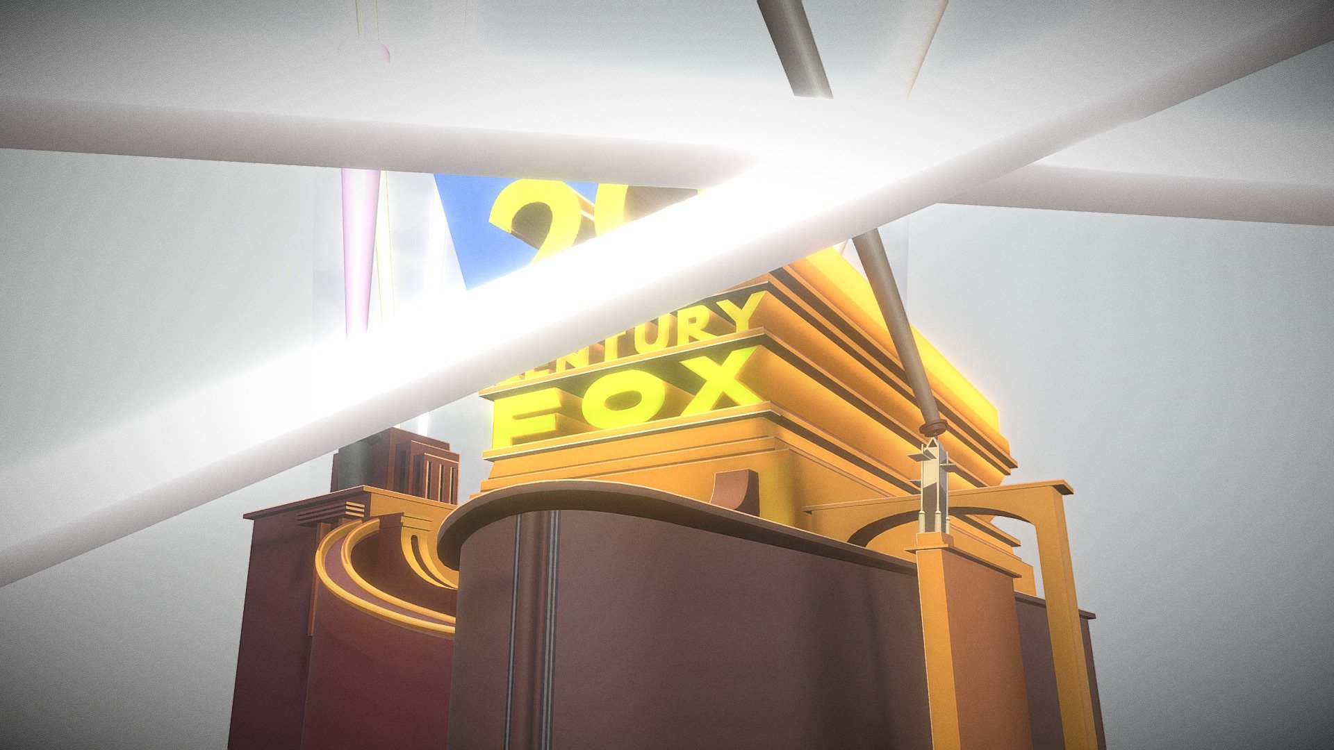 20th Century Fox 1935 logo v3 - 3D model by