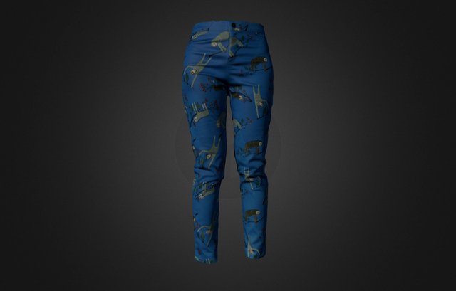 Blue Pants 3D Model