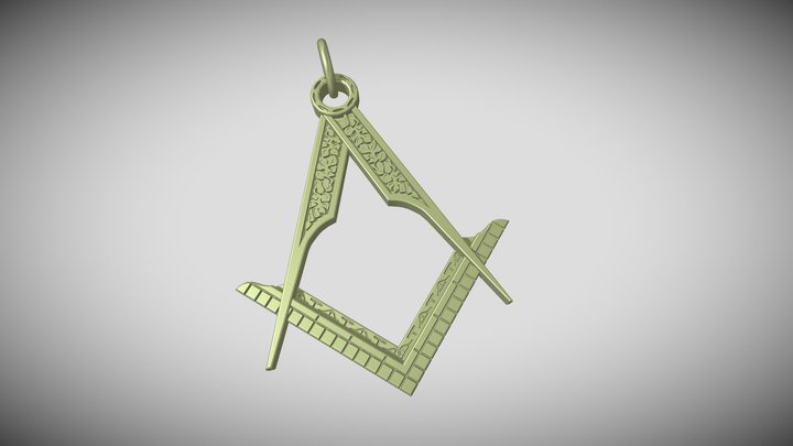 Masonic Pendant 3D Model