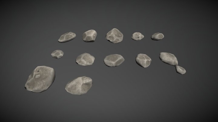 Stones Set 3D Model