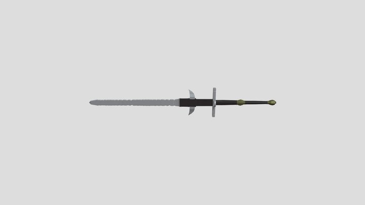 Flamberge Greatsword 3D Model