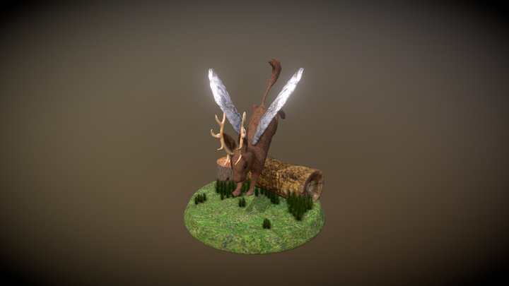 Lebrílope//Jackalope 3D Model