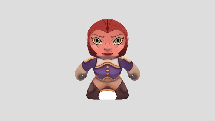 Mighty Mugg Captain Amelia (Treasure Planet) 3D Model