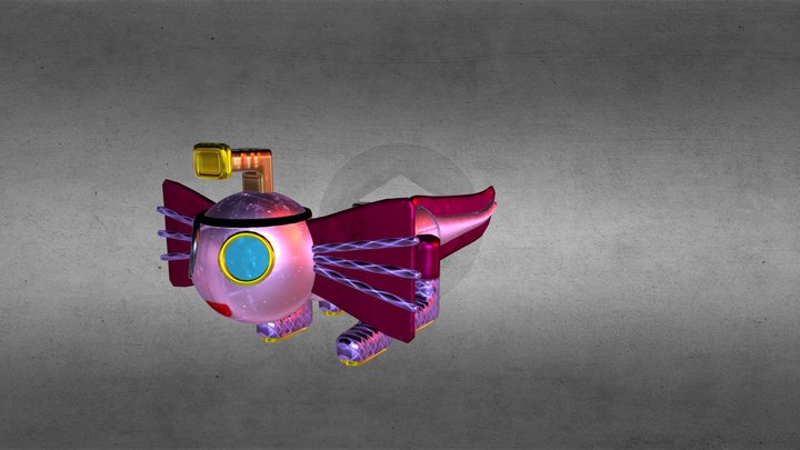 Axolotl Submarine 3D Model