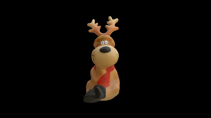Christmas Rain Deer 3D Model