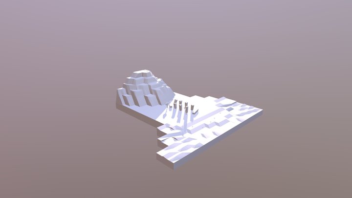 Volcano Island Proto 3D Model