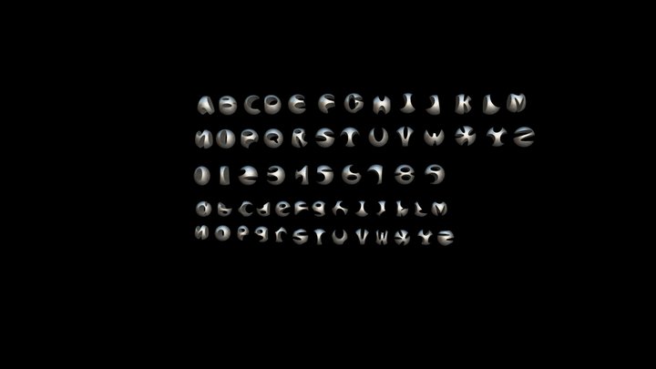 3d-font 3D models - Sketchfab
