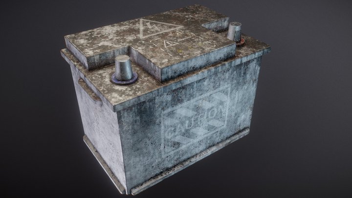 Car Battery 3D Model