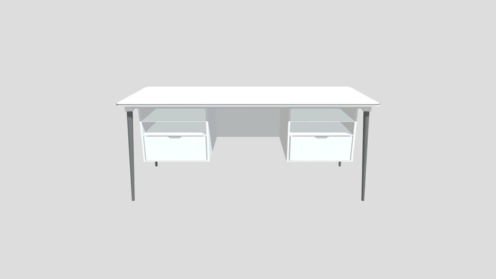 Desk Table 3D Model