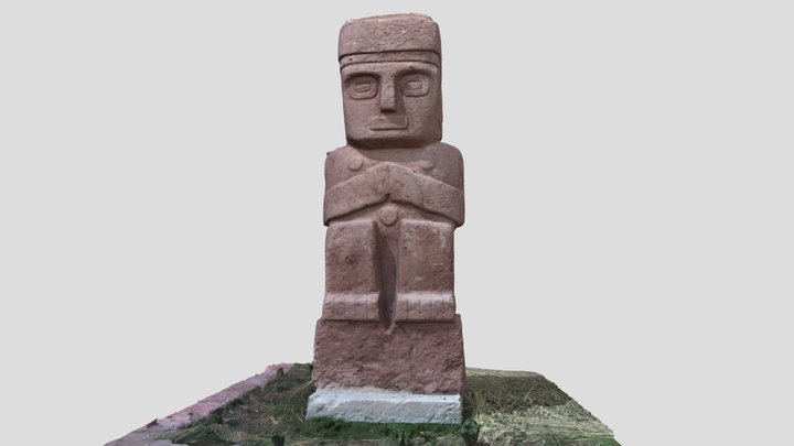 Seated monolith 3D Model