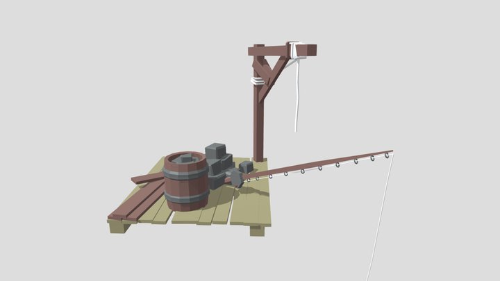 Dock crane 3D Model
