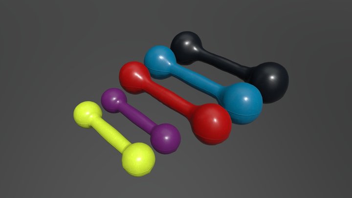 Rubber Weights Kit 3D Model